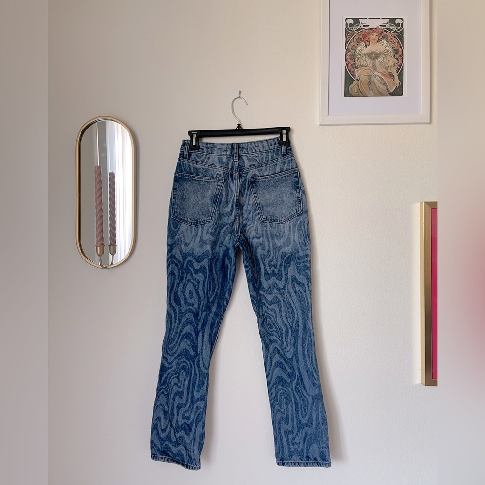 LOVERS AND FRIENDS Reece High Rise Slim Straight ( Amazing psychedelic pattern) - Picture 3 of 10